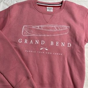 Pink Grand Bend Cropped Sweatshirt